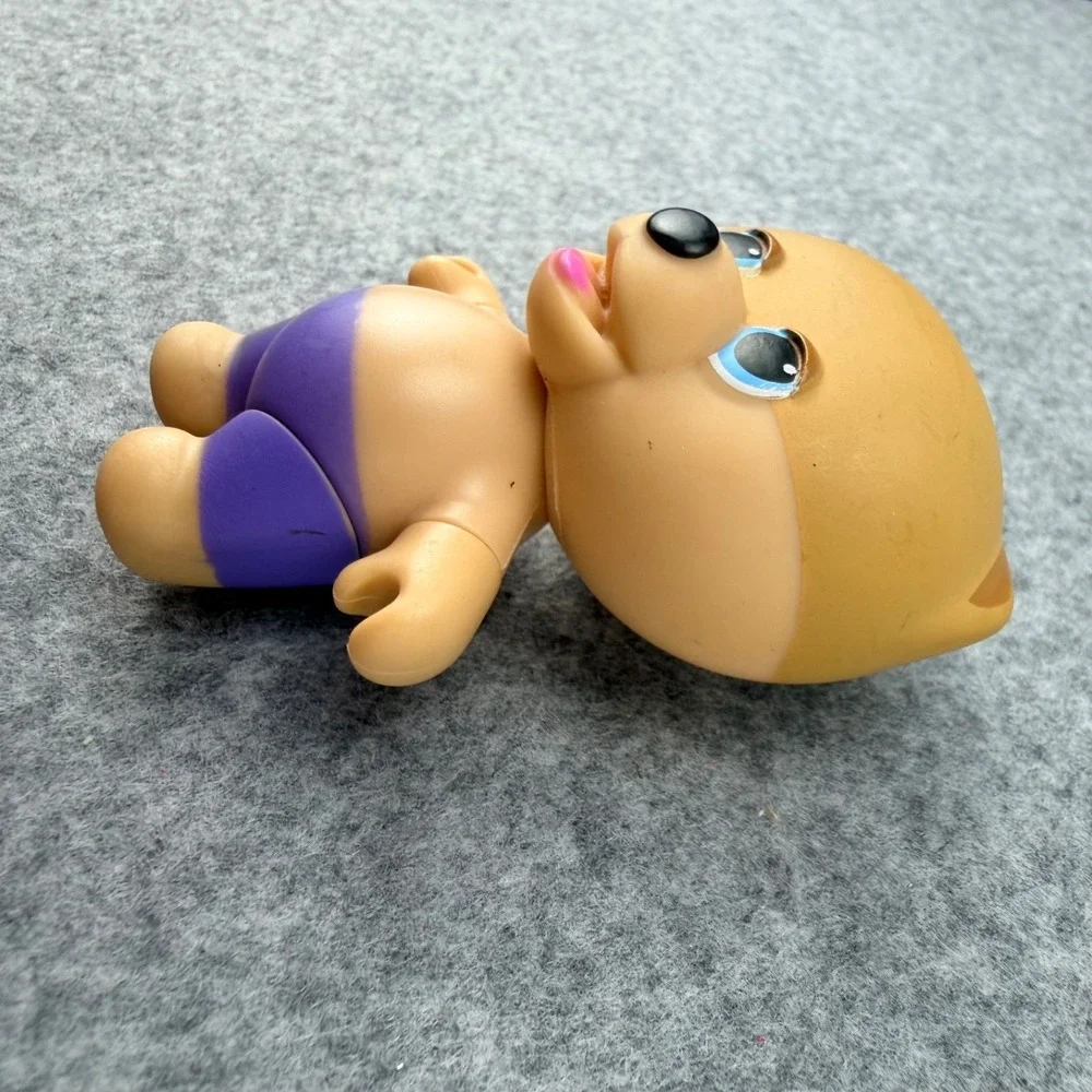 Jiffpom Cutelife Bear Figure Purple Shorts Vinyl Toy 2.5